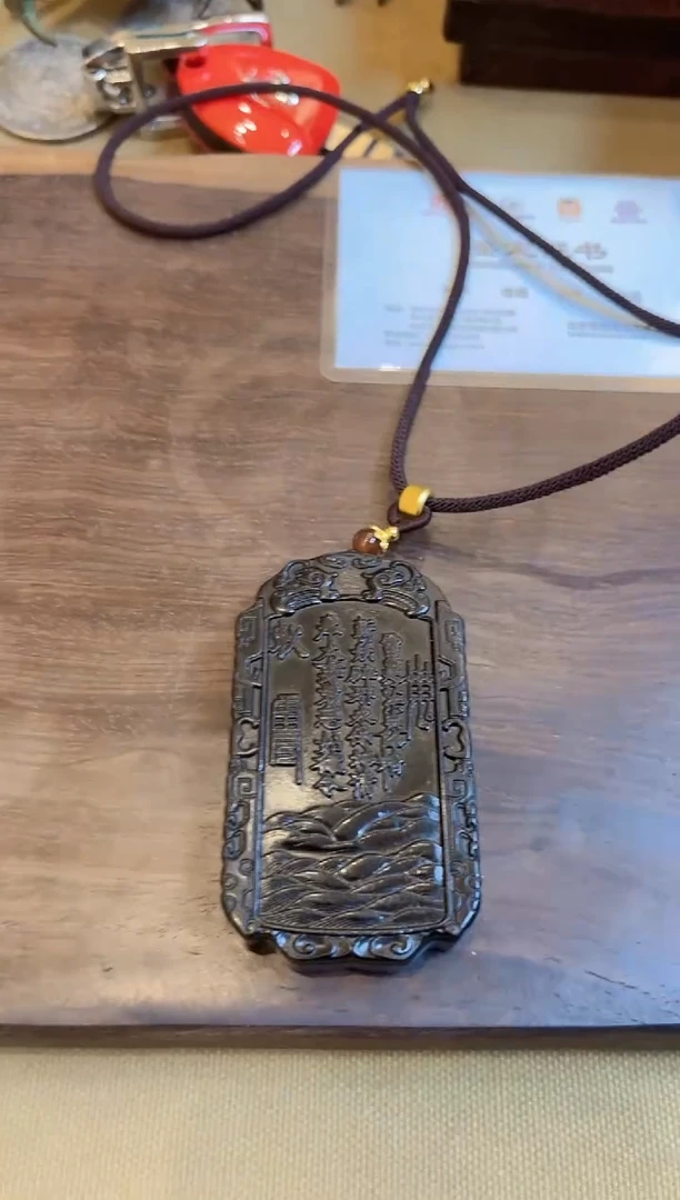 【闪购商品】和田玉玉牌未镶嵌和田玉挂件八卦 M051