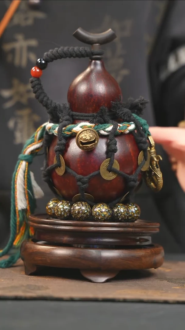 【闪购商品】YK135大漆酒葫芦不包手串及旋转底座