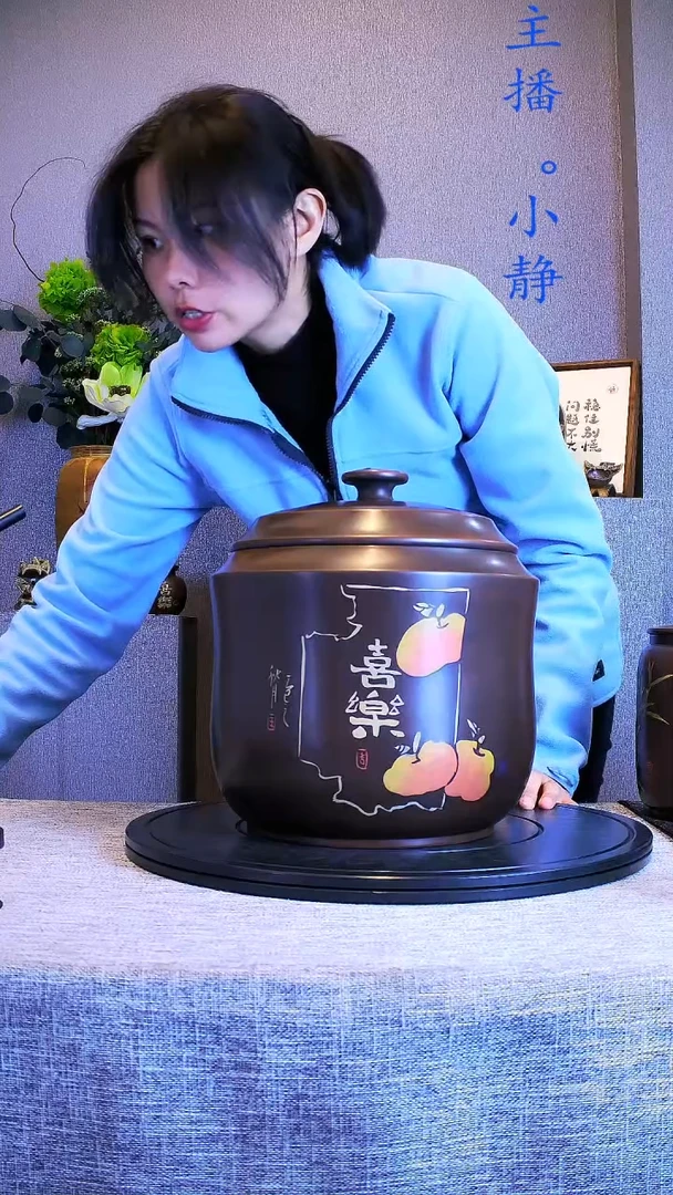 f*i全手工紫陶茶罐精磨微瑕疵357饼一提