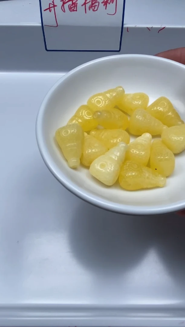 未镶嵌蜜蜡裸石D519 白花蜡 锤纹三通3个9元