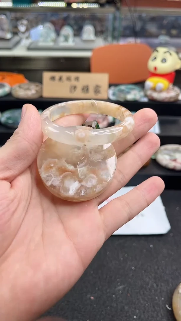 未镶嵌手镯石英质玉53圈口（赠品镯心）6578993