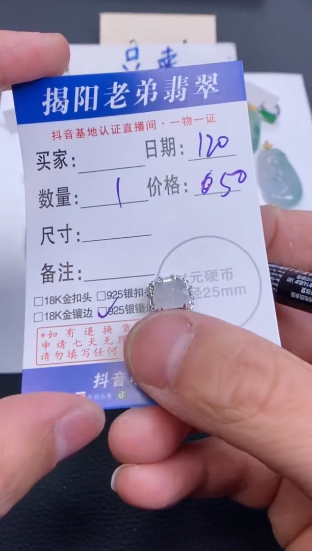 【闪购商品】翡翠颈饰银S925镶嵌多样性发其中一件