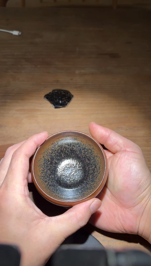 茶盏行云建盏柴烧作品