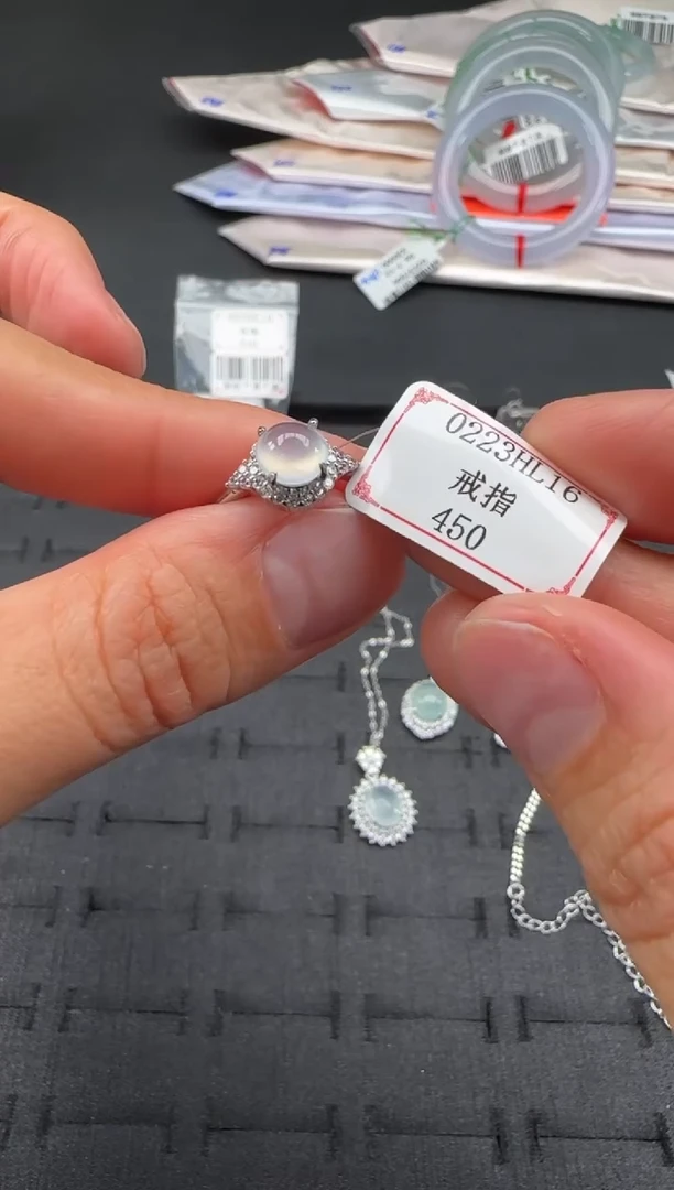 【闪购商品】翡翠戒指银S925镶嵌0223HL16