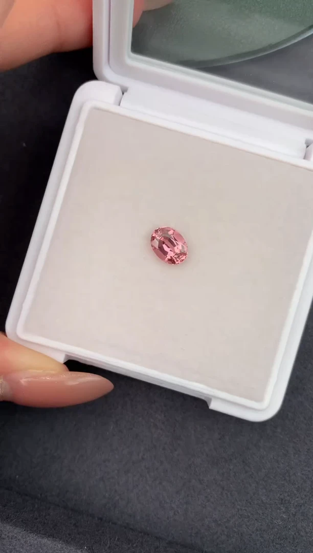 未镶嵌珠宝半成品碧玺1.2ct粉碧玺   定制  FH
