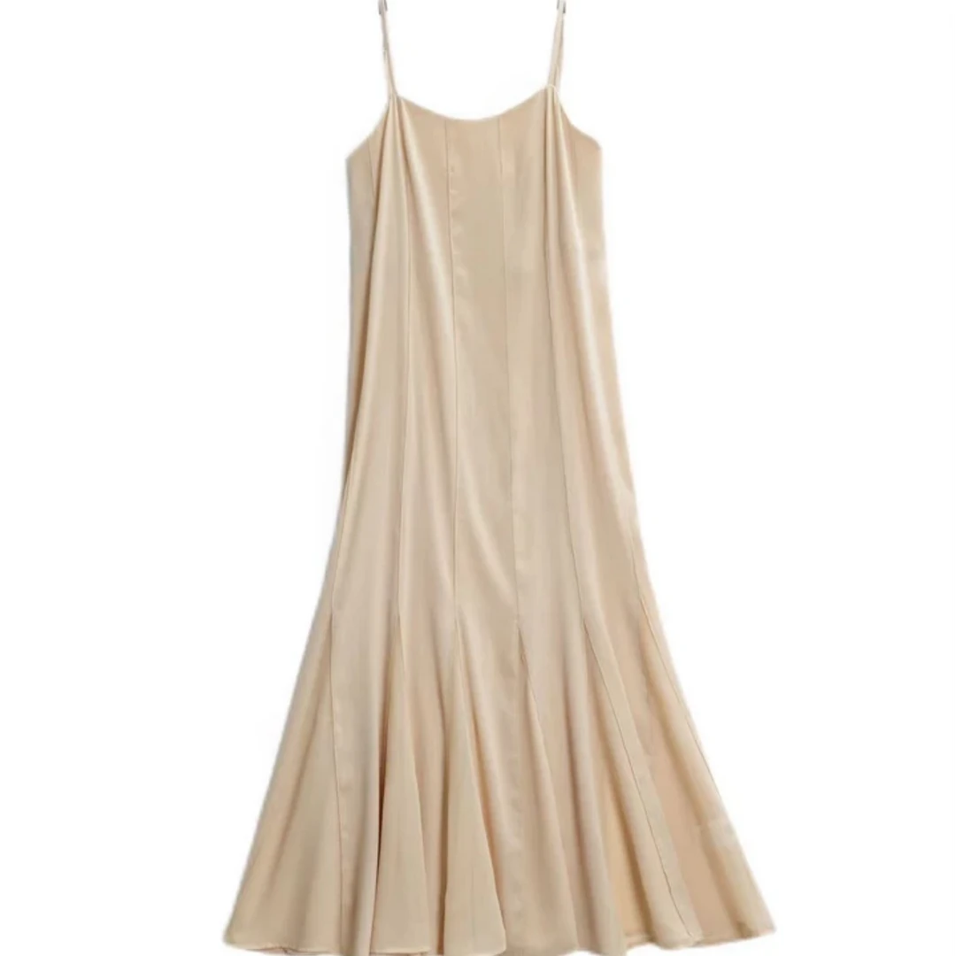 【熙木】    夏款高端气质时尚休闲收腰长连衣裙4CLYJ6055