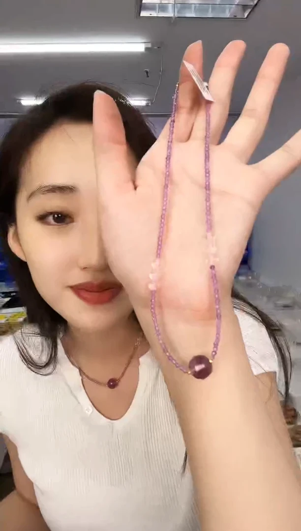 未镶嵌颈饰紫晶天然珠宝多样性发其一