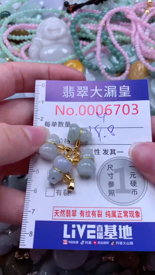 翡翠未镶嵌吊坠(不含链)6703