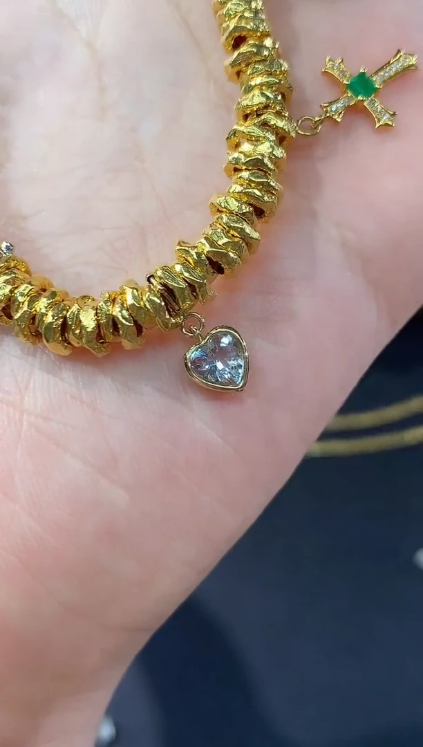 18K金镶嵌吊坠(不含链)海蓝宝石A182|多样性发其一|880