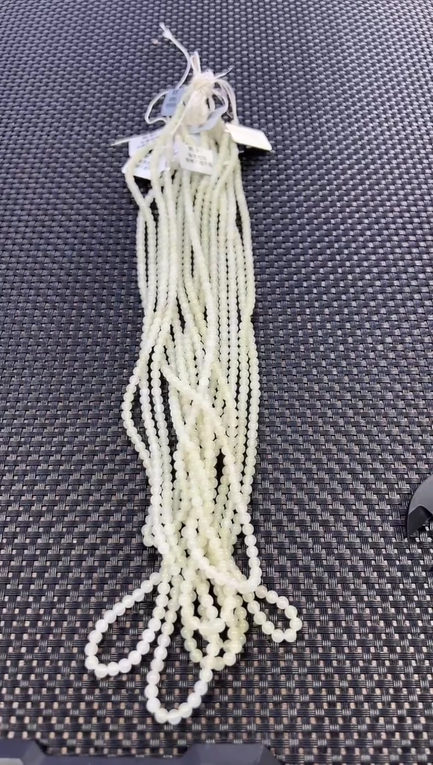 和田玉未镶嵌项链约4mm+ （多样性发一件）1048