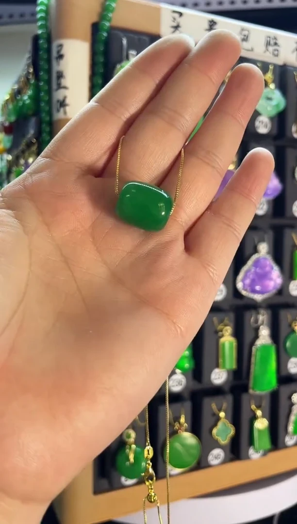 【闪购商品】翡翠耳饰银S925镶嵌049...