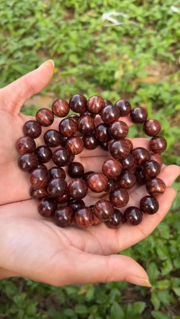 黄花梨/降香黄檀A026帝王紫油梨1.5圆珠手串488