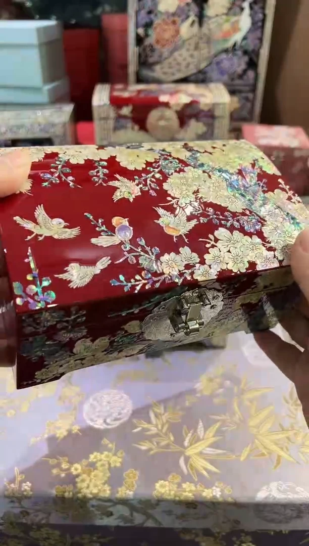 手工微瑕 ·绒布底 · 弘贝雅螺钿漆器