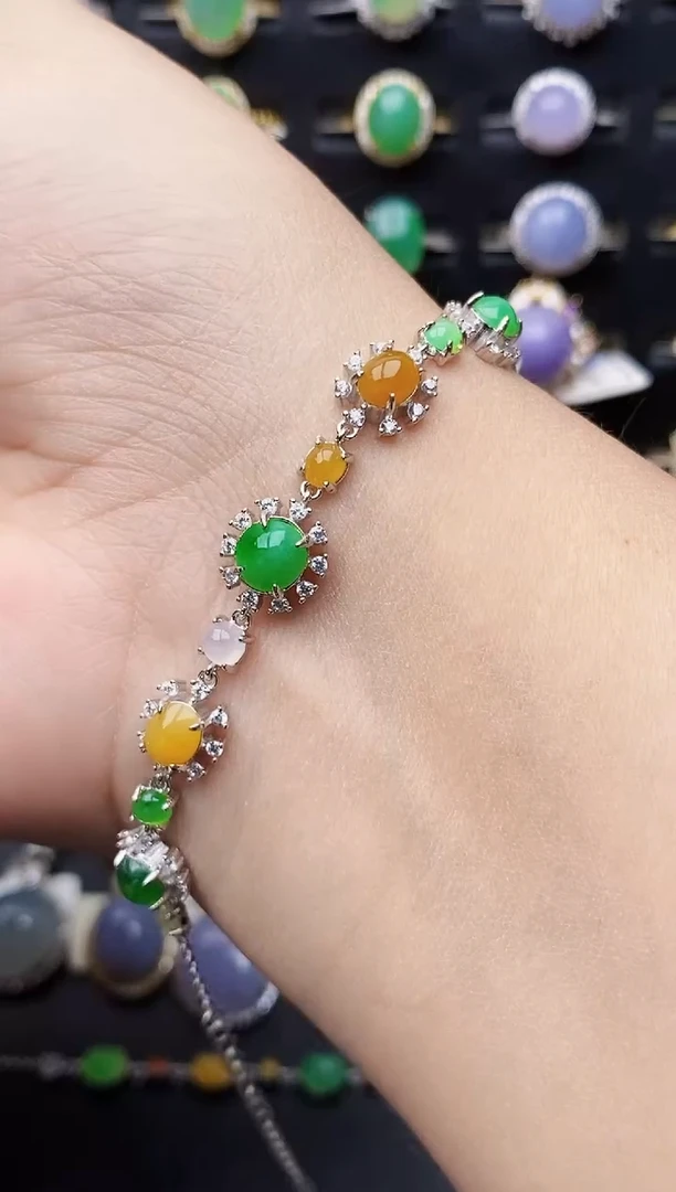 银S925镶嵌戒指翡翠2032