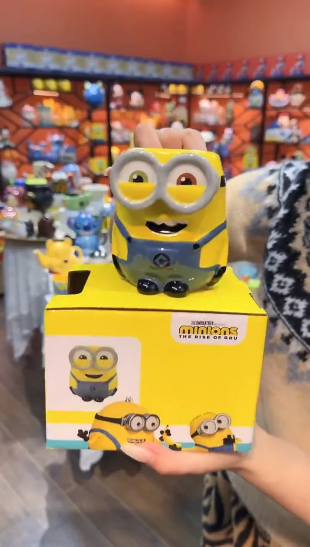 瓷片@@小黄人鲍勃陶瓷水杯