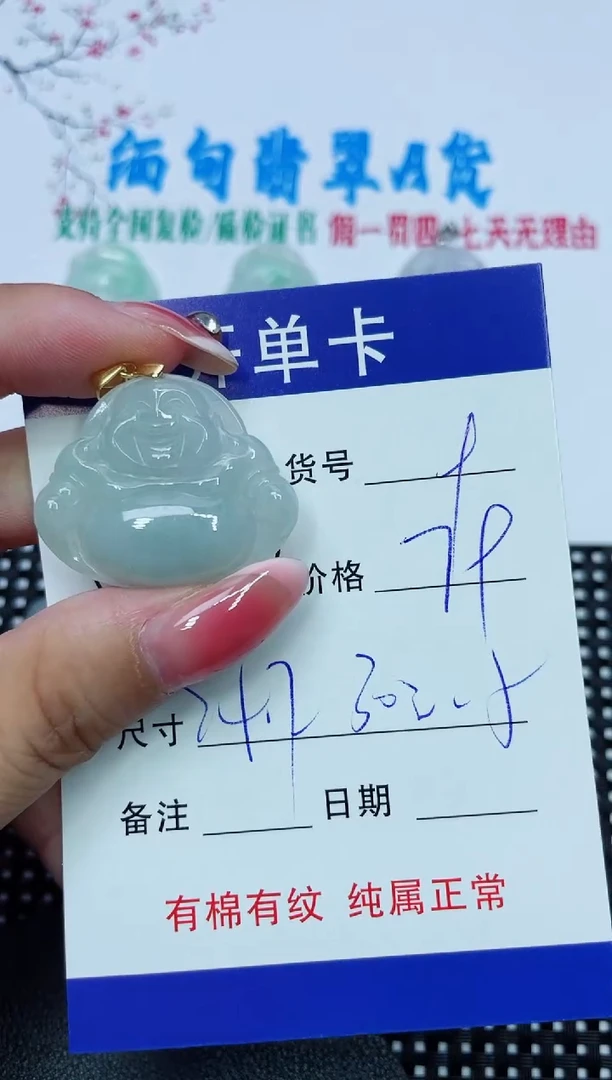 翡翠未镶嵌吊坠(赠链)9