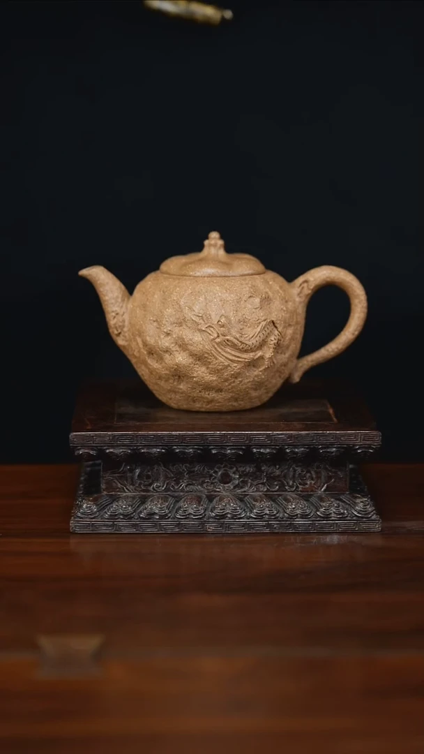 茶壶紫砂隐龙套组