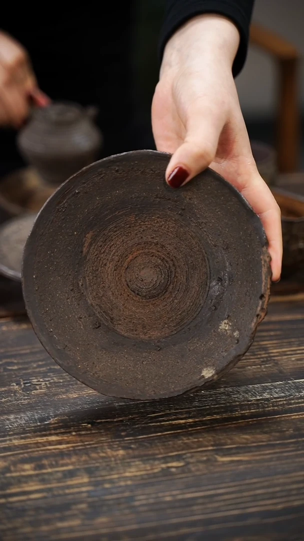 全手工制作  南蛮 壶承 16cm