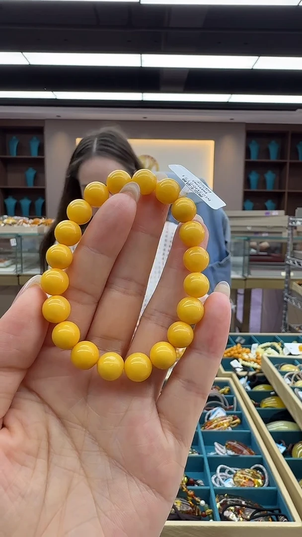 手链琥珀未镶嵌110秒拍号 假一罚三