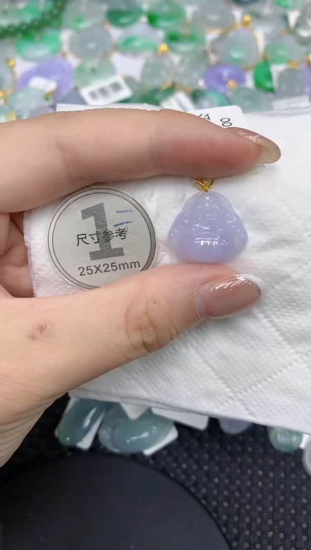 颈饰18K金镶嵌翡翠11111111