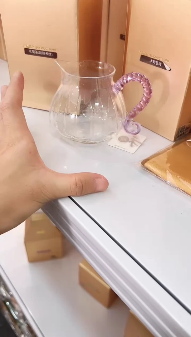 禾器浅紫色莲意公道杯
