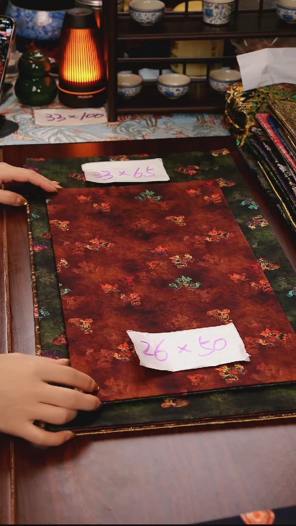 【小麒麟双面】中国风干泡织锦茶席33*65