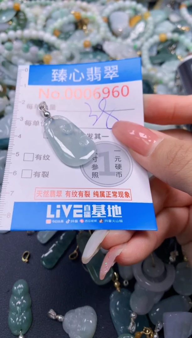 翡翠未镶嵌颈饰6960