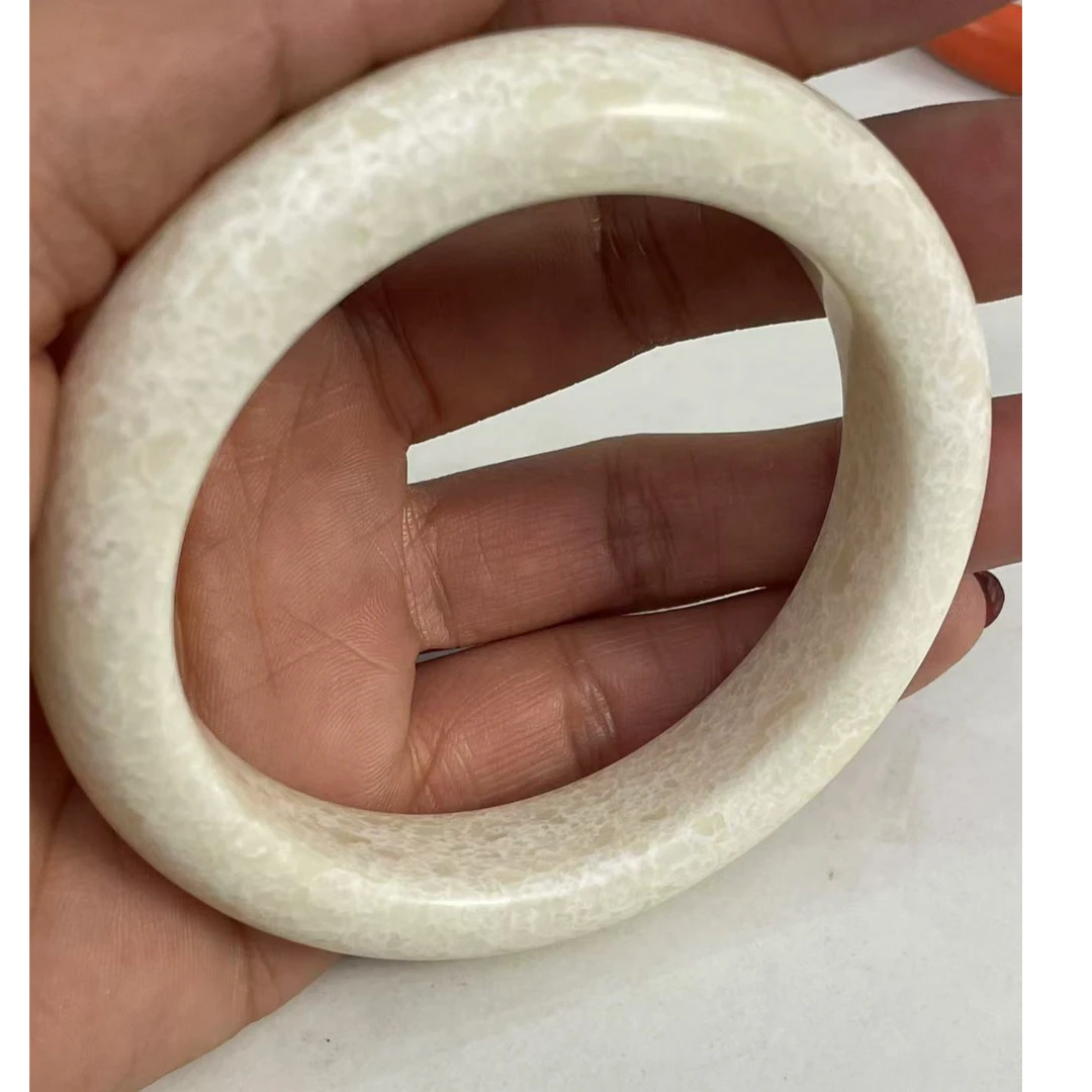 非金属珐琅手镯 白色 手镯 正圈