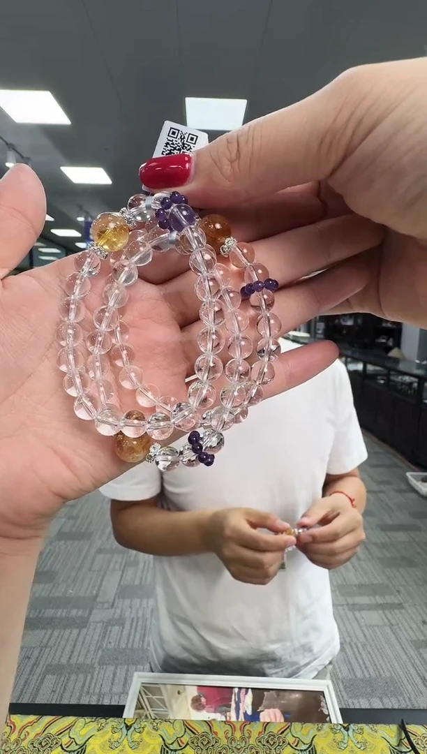 水晶手链未镶嵌7723CC 约8mm多样式发一件