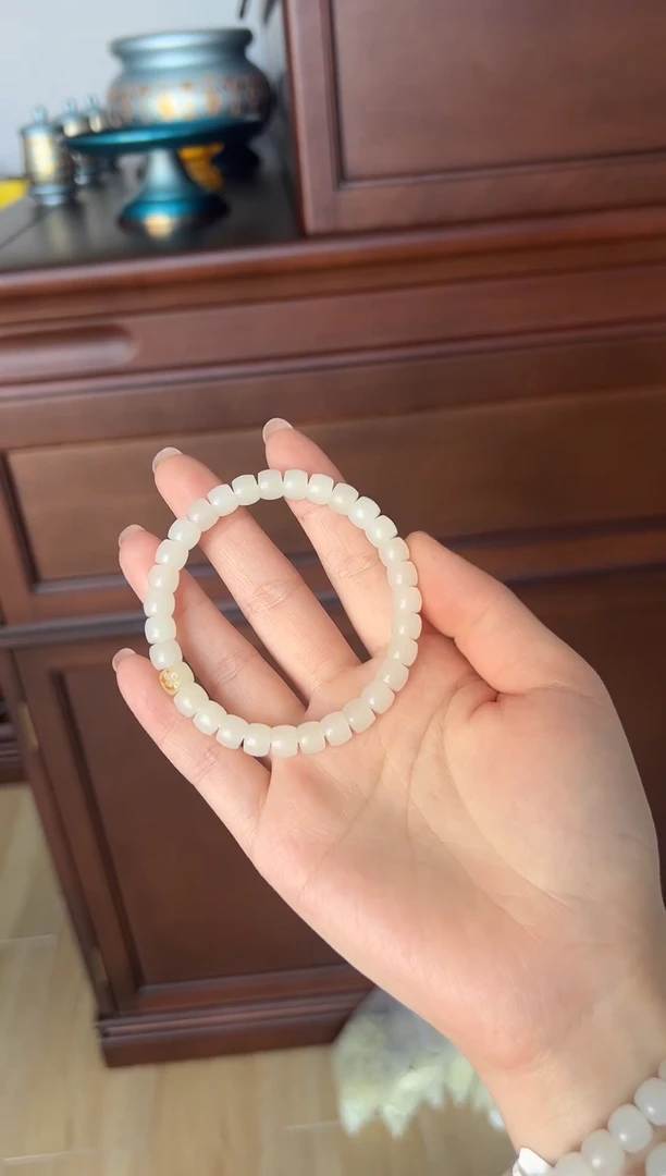 【闪购商品】和田玉（白玉）手串未镶嵌和田玉山流水白玉手串