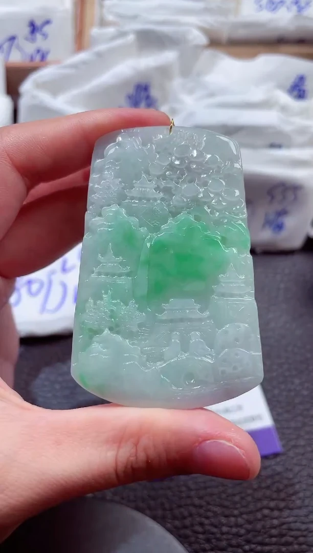 翡翠未镶嵌颈饰00006551