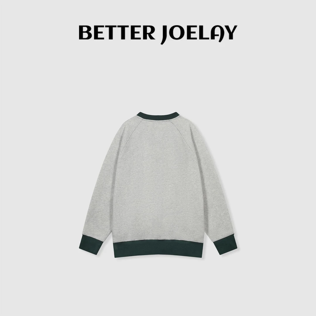 BETTERJOELAY -薄绒【元气假日】时尚套头百搭卫衣运动风KH1566