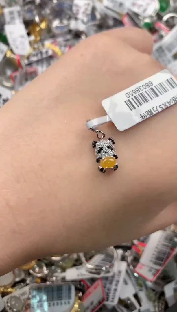 银S925镶嵌戒指翡翠222     3