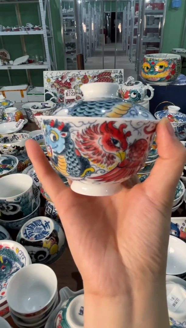 陶瓷昨明景德镇陶瓷：盖碗