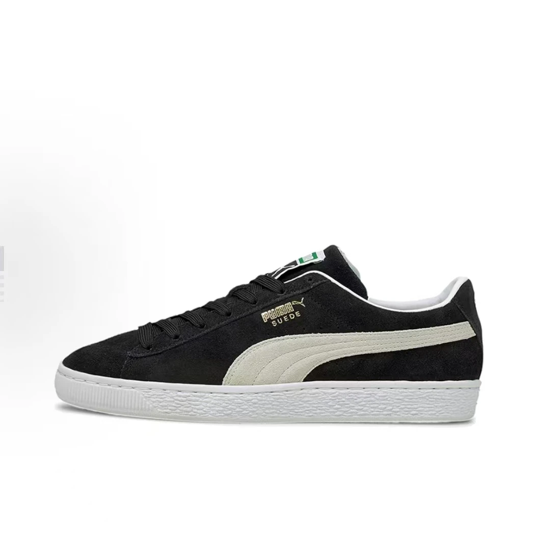 PUMA Suede Classic XXl 烫金logo 低帮 板鞋 黑白37491501