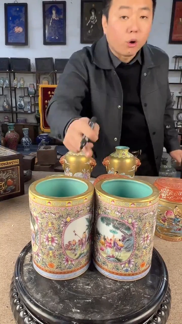 其他陶瓷102陶瓷摆件展品一对