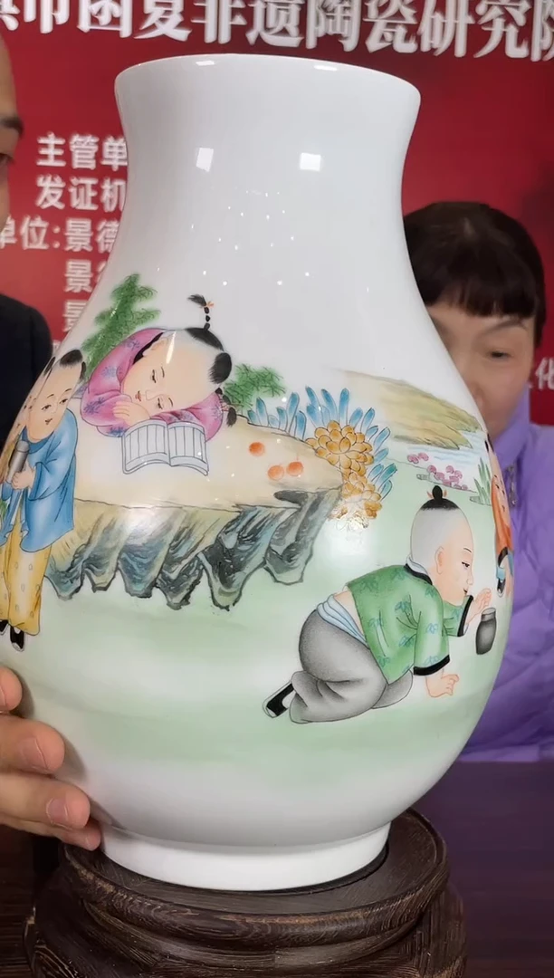 【闪购商品】074函夏非遗徐水莲童子童年趣事福桶樽