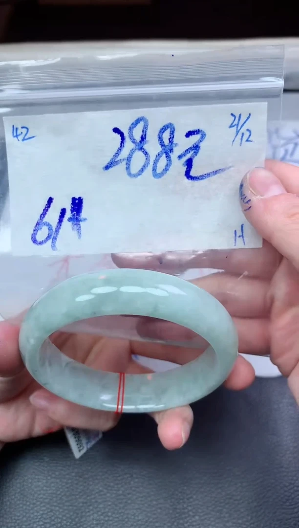 未镶嵌定制翡翠42毛货需精细抛光手镯拍一发一