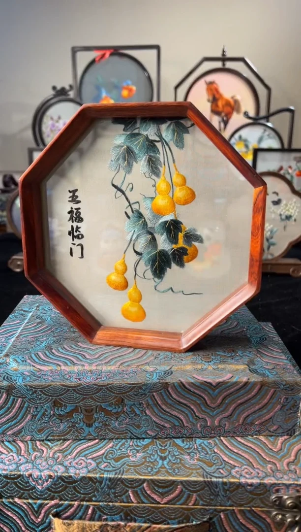 刺绣纯手工非遗苏绣绣摆件
