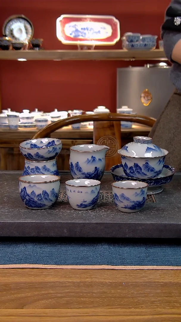 简装家用款6件套 老陶泥开片纹陶瓷茶具