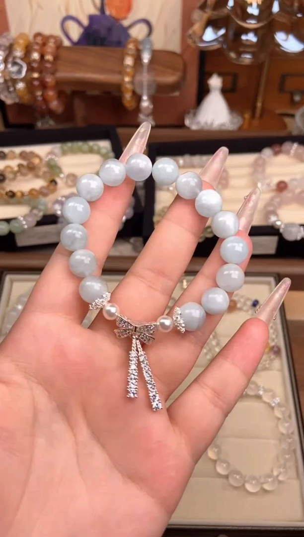 【闪购商品】水晶手链未镶嵌海蓝宝