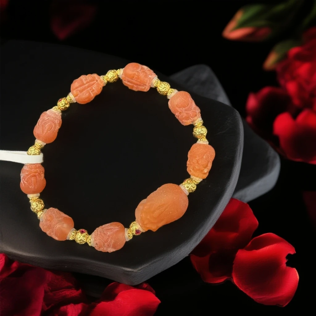 F046 保山南红貔貅招财手链