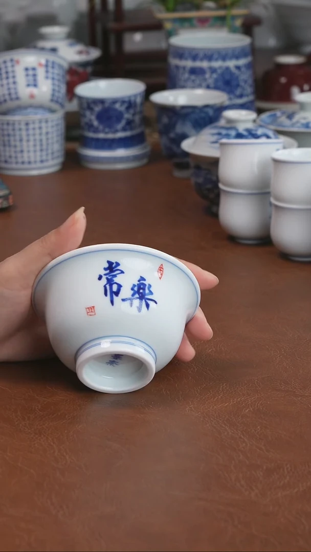 景德镇高端茶器墨奈手工手绘茶器