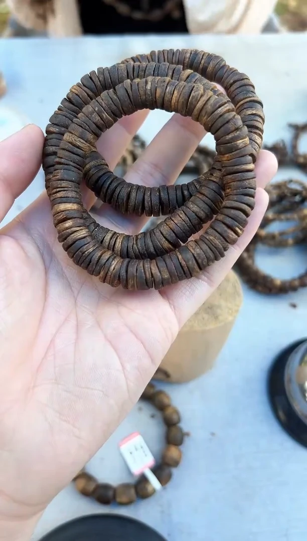 沉香手串奇楠沉水浮单圈片片珠保10克多样性发一条