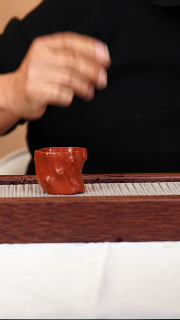 茶杯紫砂宜兴紫砂杯 树桩杯