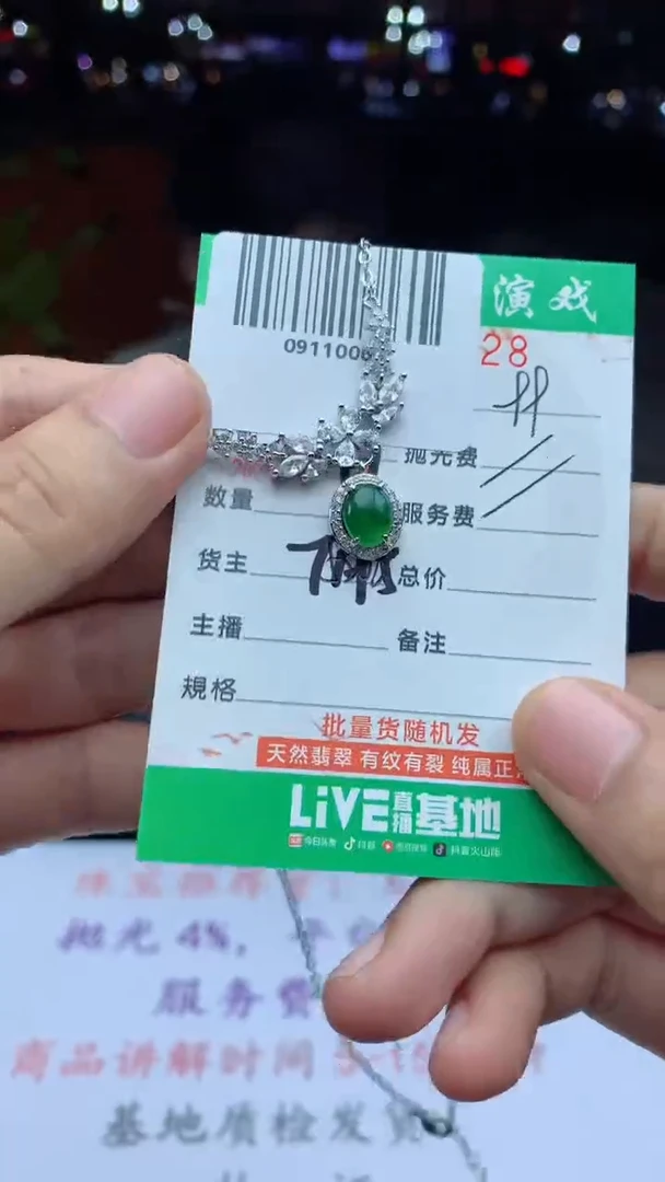 颈饰未镶嵌翡翠天然A货翡翠多样性发其一