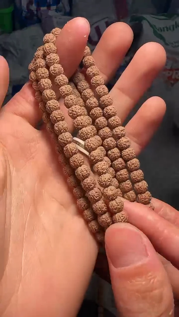 手串金刚菩提超头原桩黄点龙108-6mm