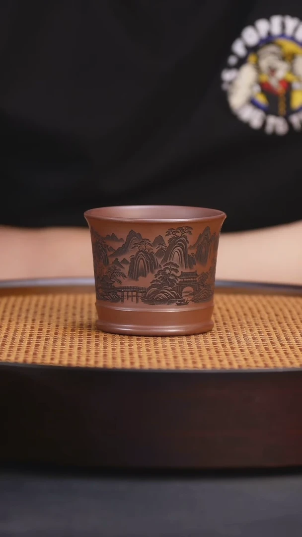 宜兴全手工紫砂杯