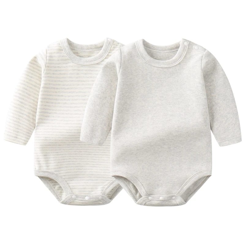 婴儿棉包屁衣春秋冬季打底护肚男女宝宝睡衣长袖新生儿哈衣连体衣