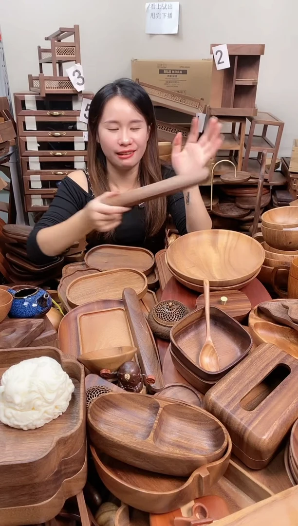 木  北美黑胡桃木筷子盒